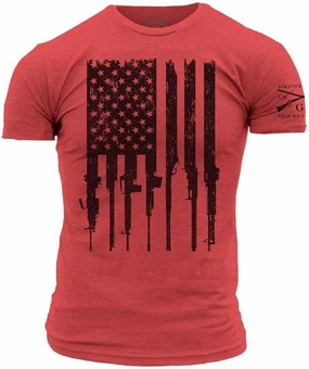 Grunt Style Rifle Flag Men's T-Shirt