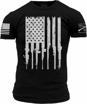 Grunt Style Rifle Flag Men's T-Shirt