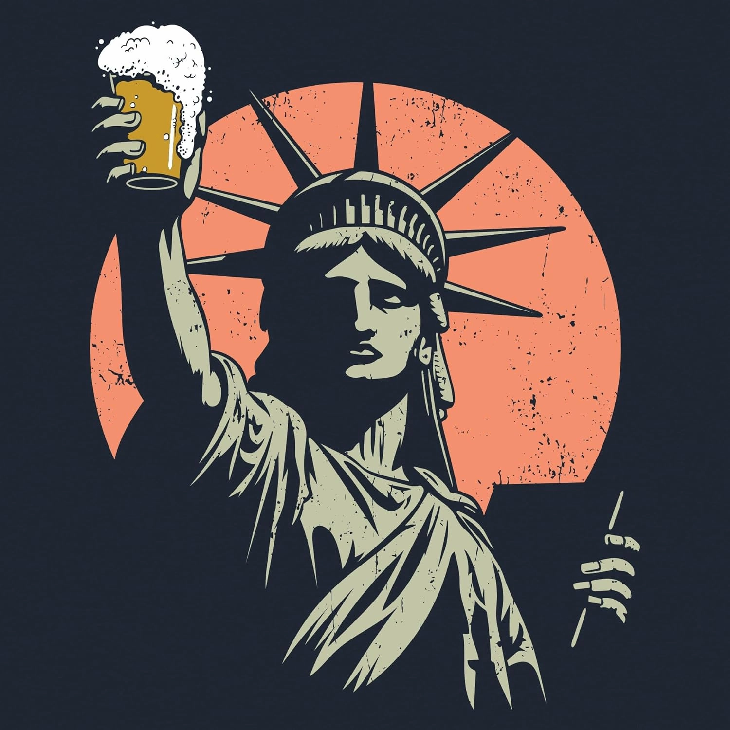Grunt Style Toast to Freedom Men's T-Shirt