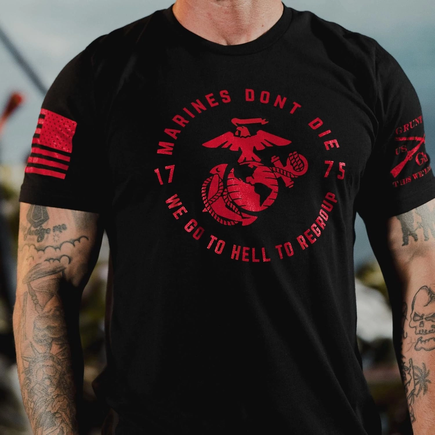 Grunt Style USMC Regroup Men's T-Shirt