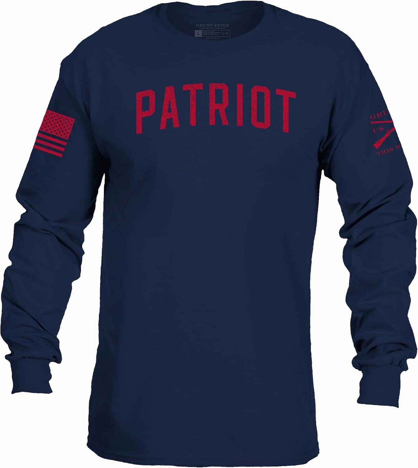 Grunt Style Zero F's Given Men's Long Sleeve T-Shirt