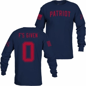 Grunt Style Zero F's Given Men's Long Sleeve T-Shirt