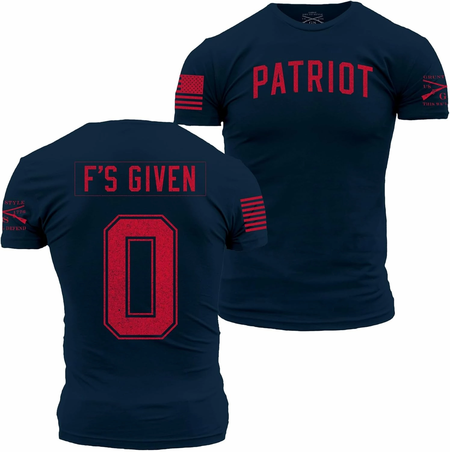 Grunt Style Zero F's Given Men's T-Shirt