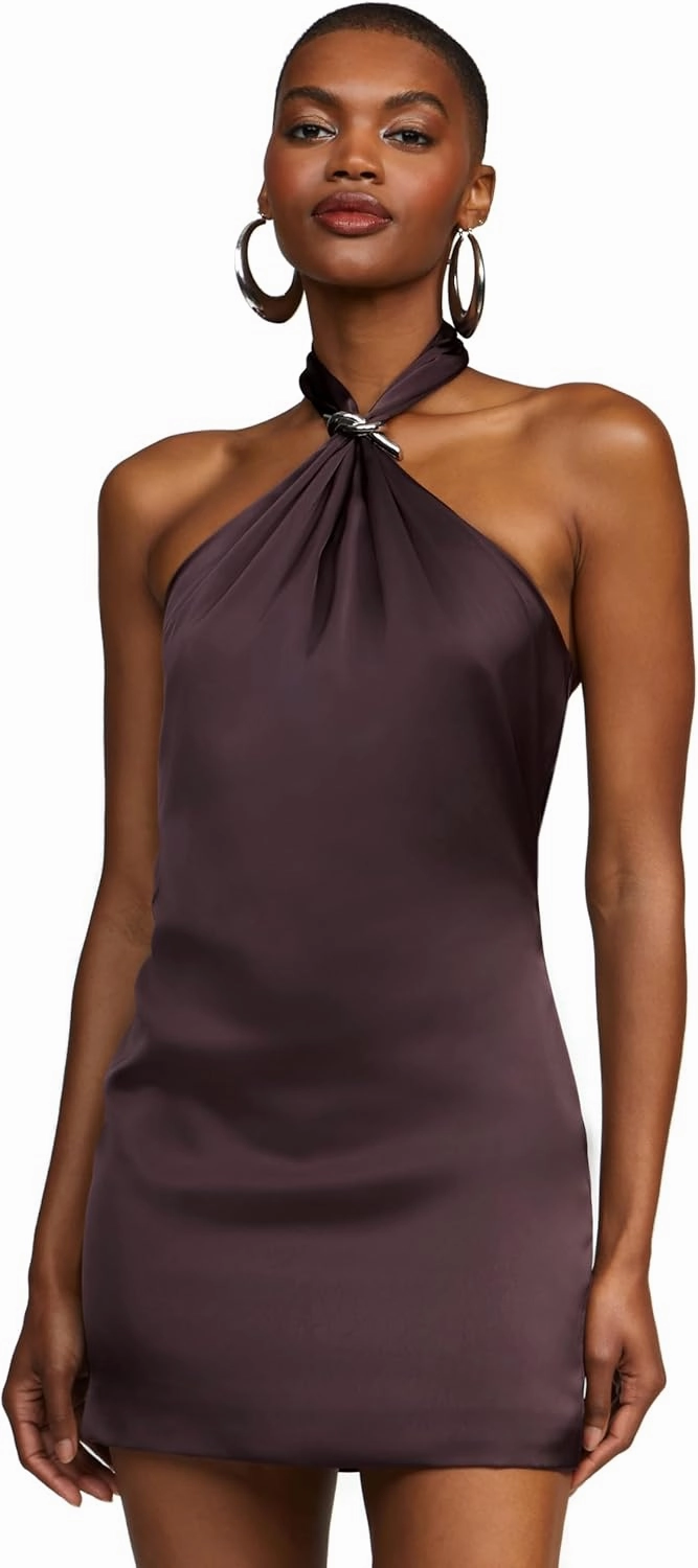 HALSTON Women's Layla Dress in Charmeuse