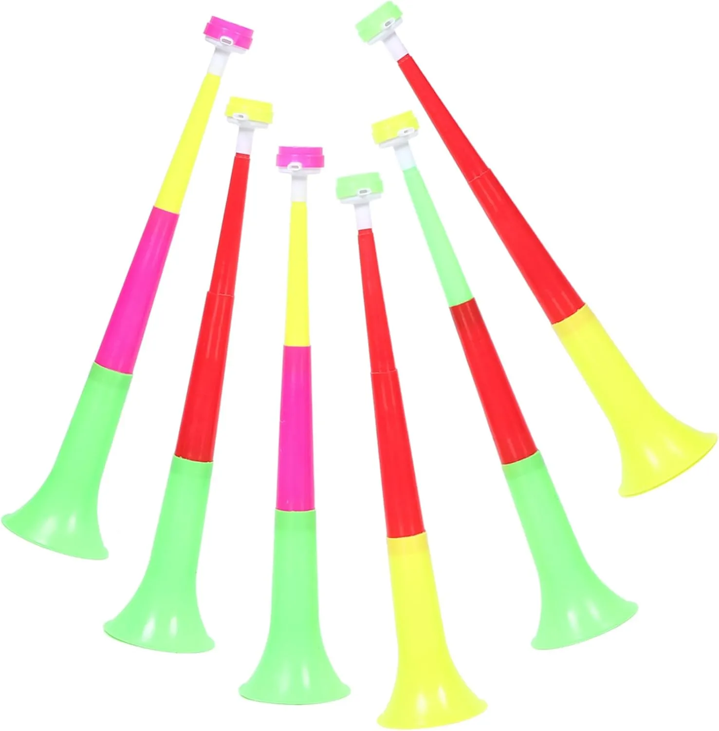 HANABASS Telescopic Trumpet Toy for Kids Musical Soccer Horn Red Party Horn Ball Game Trumpets for Children