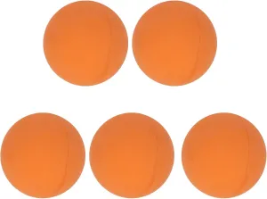 Hand Exercise Balls, Stress Relief Ball, 5pcs 6cm Bouncy Balls, Safe and Rubber Hand Exercise Balls for mini and Adults, for Swimming Pools, Beaches (Orange)