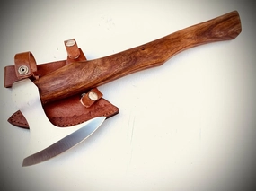 Hand Forged 5160 Steel Viking Bearded Hawk Tomahawk Axe - Premium Camping and Hiking Hatchet for Outdoor Adventure/SM15