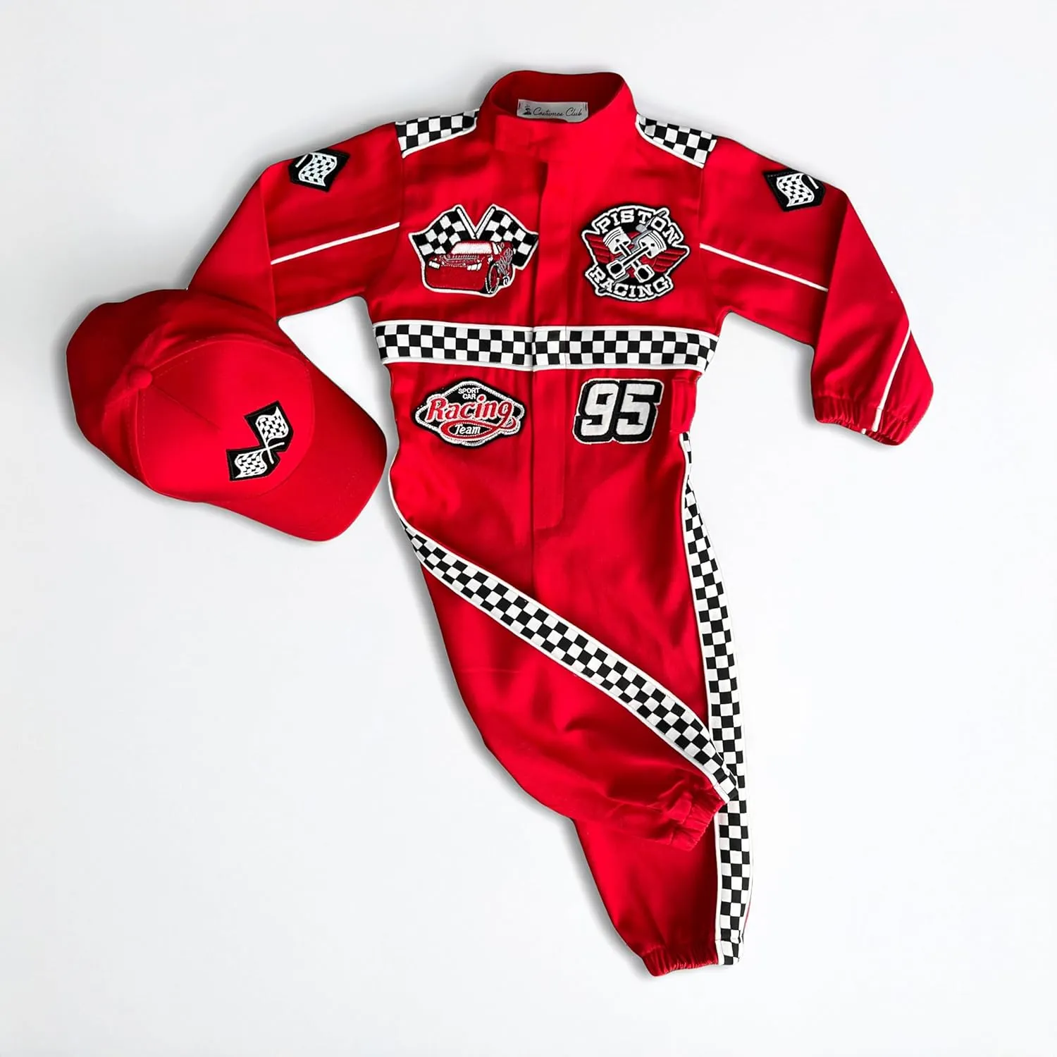 Handmade Race Car Driver Costume for Toddlers - Halloween Costume, Cars Boys Racing Outfit, Toddler Racer Suit