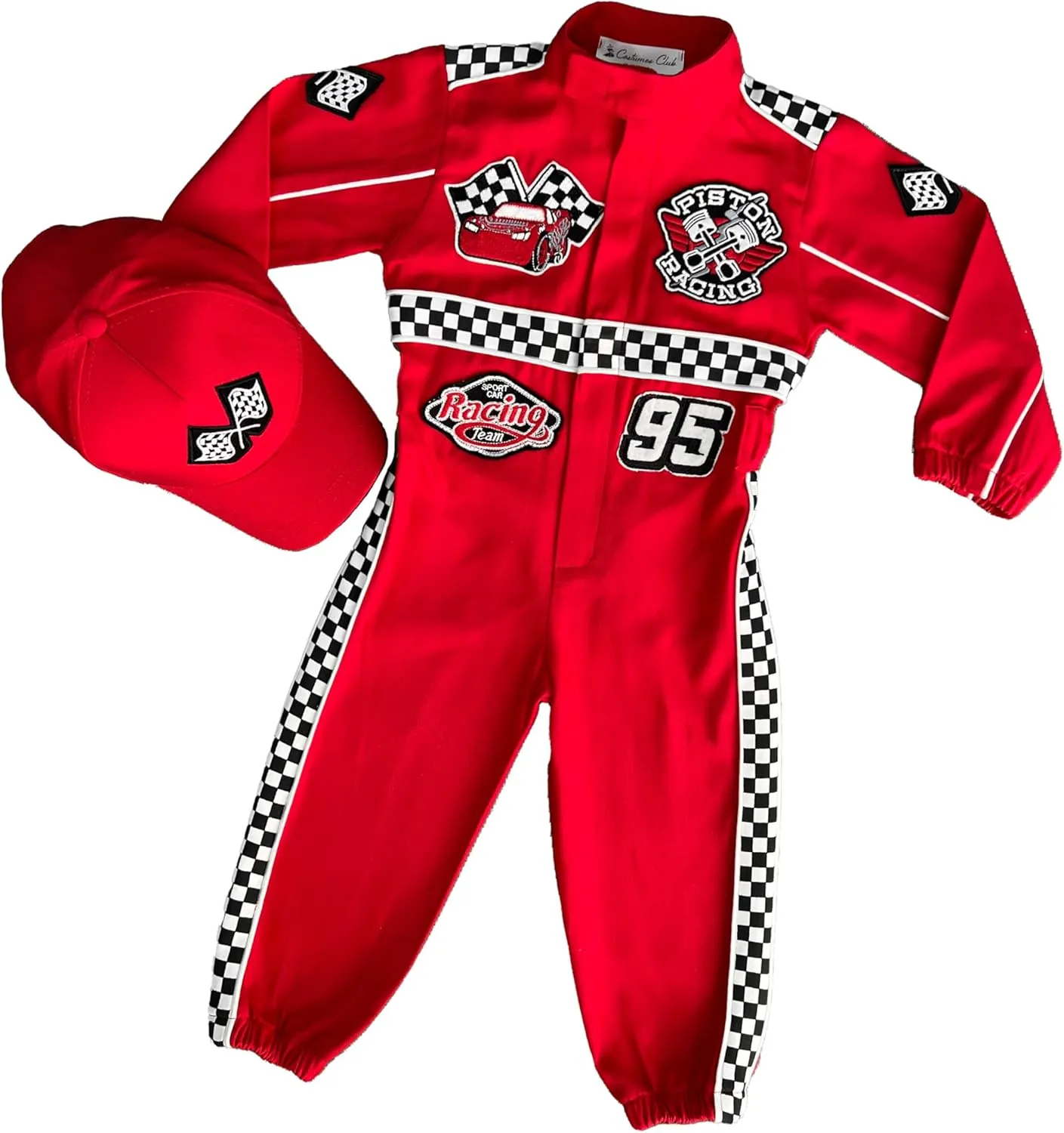 Handmade Race Car Driver Costume for Toddlers - Halloween Costume, Cars Boys Racing Outfit, Toddler Racer Suit