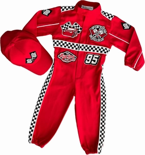 Handmade Race Car Driver Costume for Toddlers - Halloween Costume, Cars Boys Racing Outfit, Toddler Racer Suit