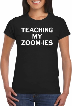 Harding Industries Teaching My Zoom-ies - Women's Soft Graphic Junior Cut T-Shirt CP05 Black