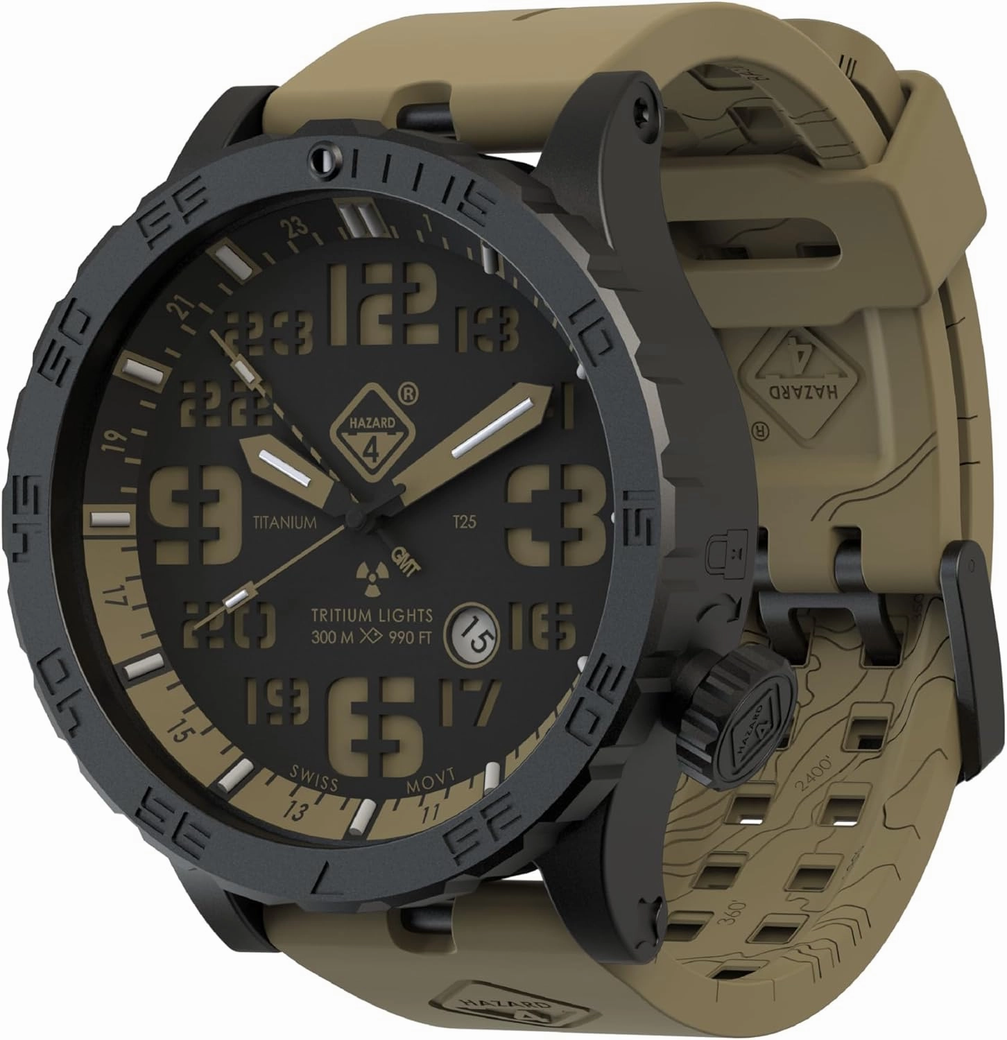 HAZARD 4 Heavy Water Diver™ : Titanium Tritium Dive-Watch