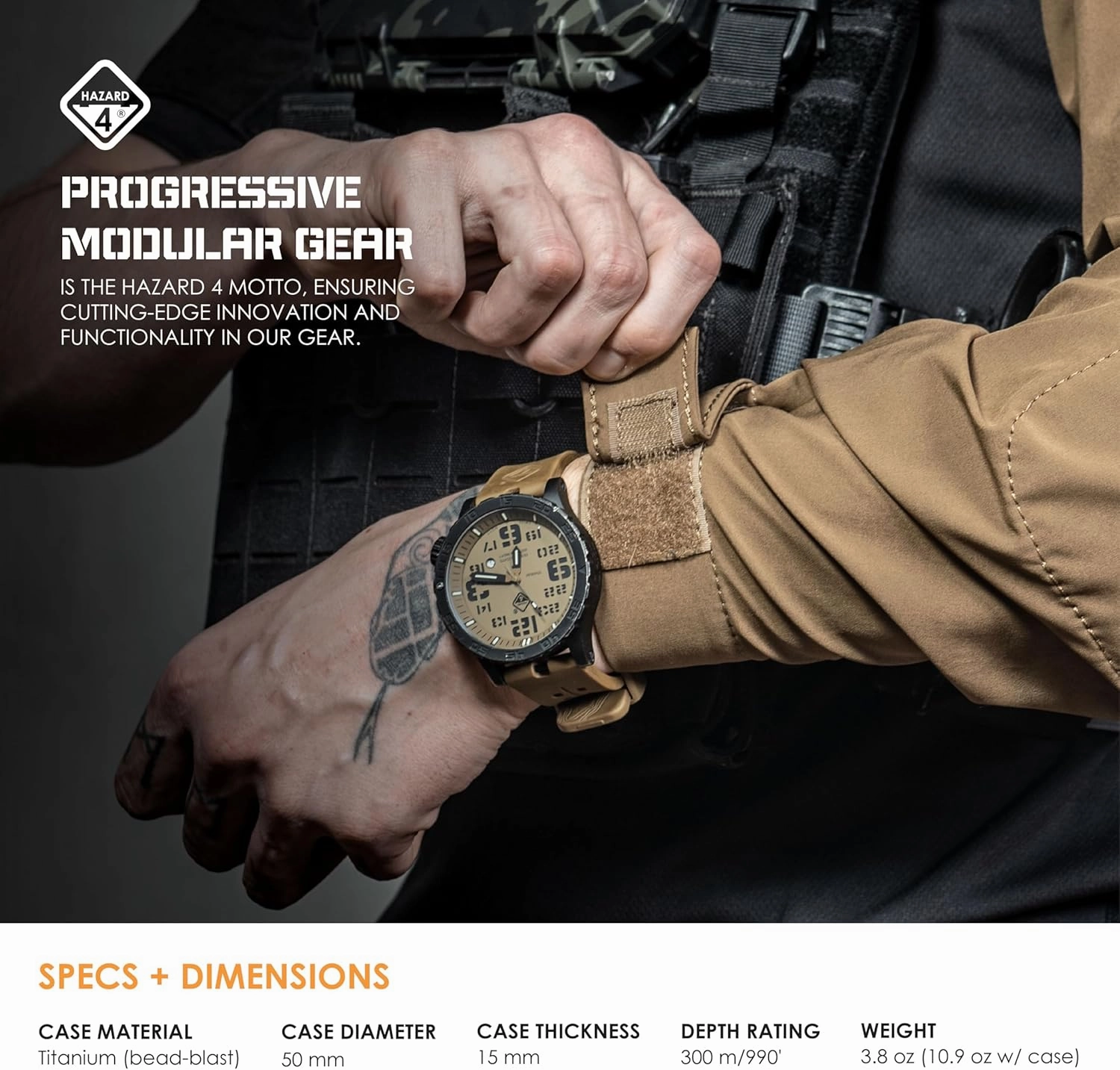 HAZARD 4 Heavy Water Diver™ : Titanium Tritium Dive-Watch