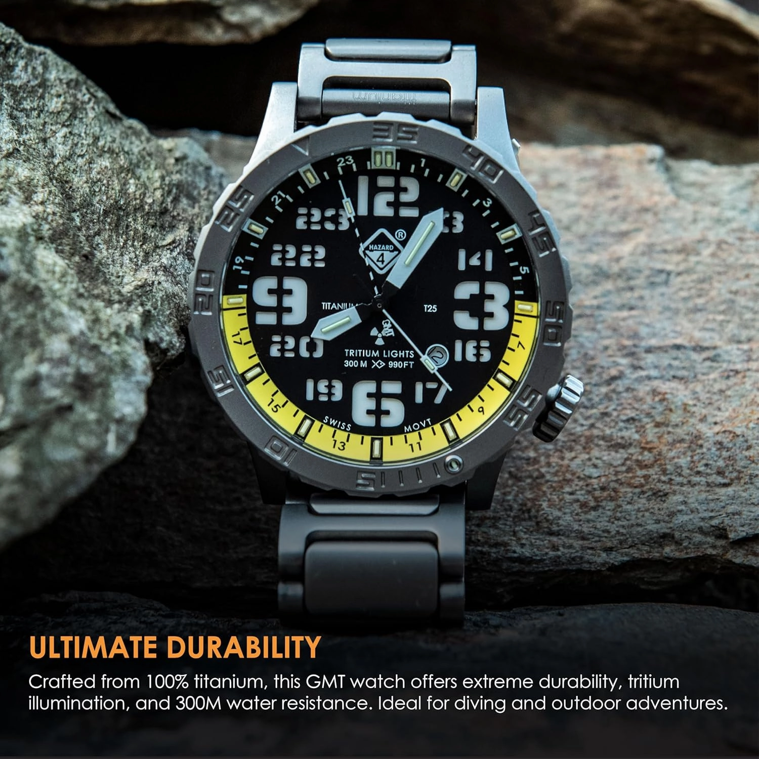 HAZARD 4 Heavy Water Diver™ : Titanium Tritium Dive-Watch