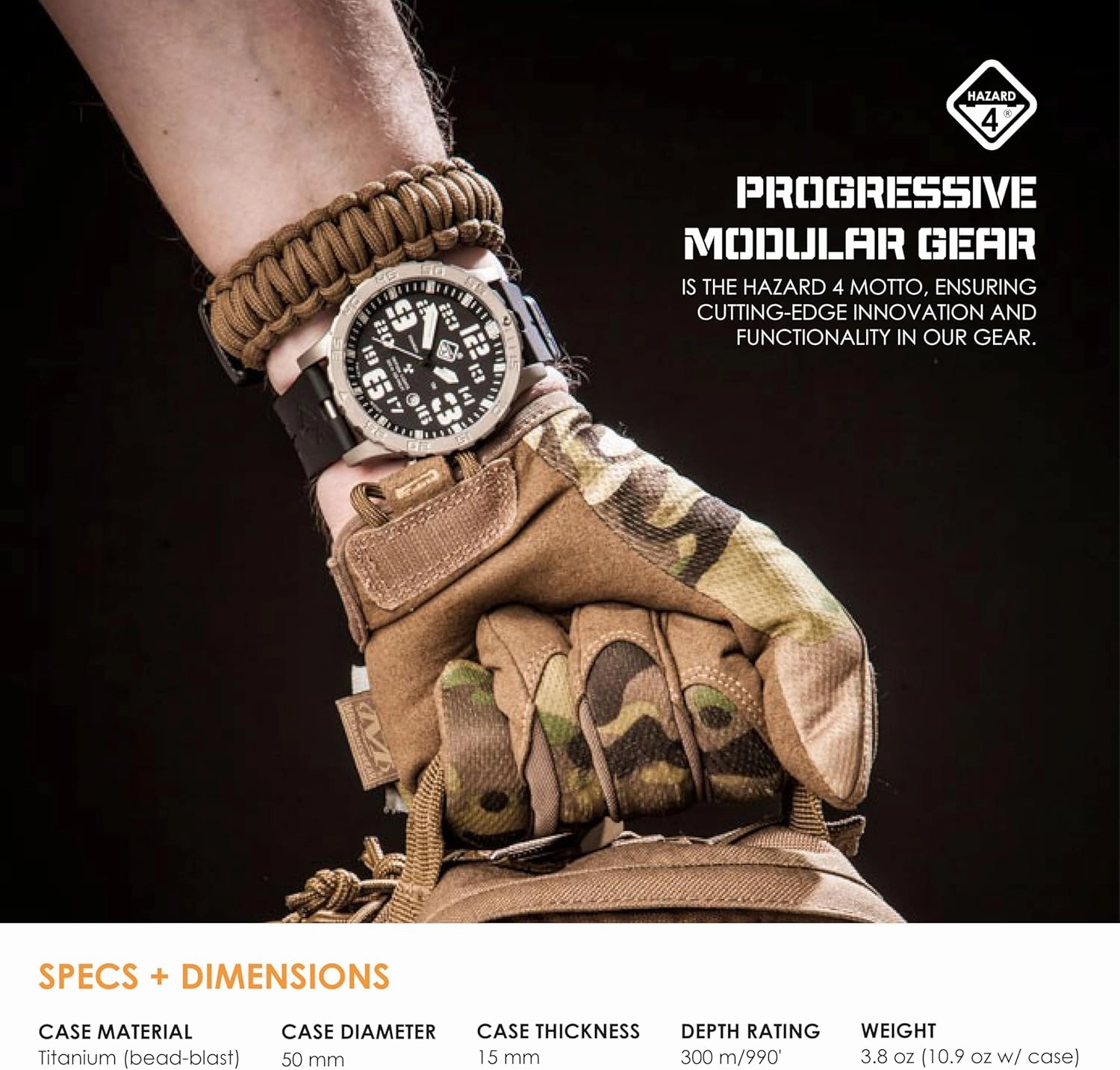 HAZARD 4 Heavy Water Diver™ : Titanium Tritium Dive-Watch