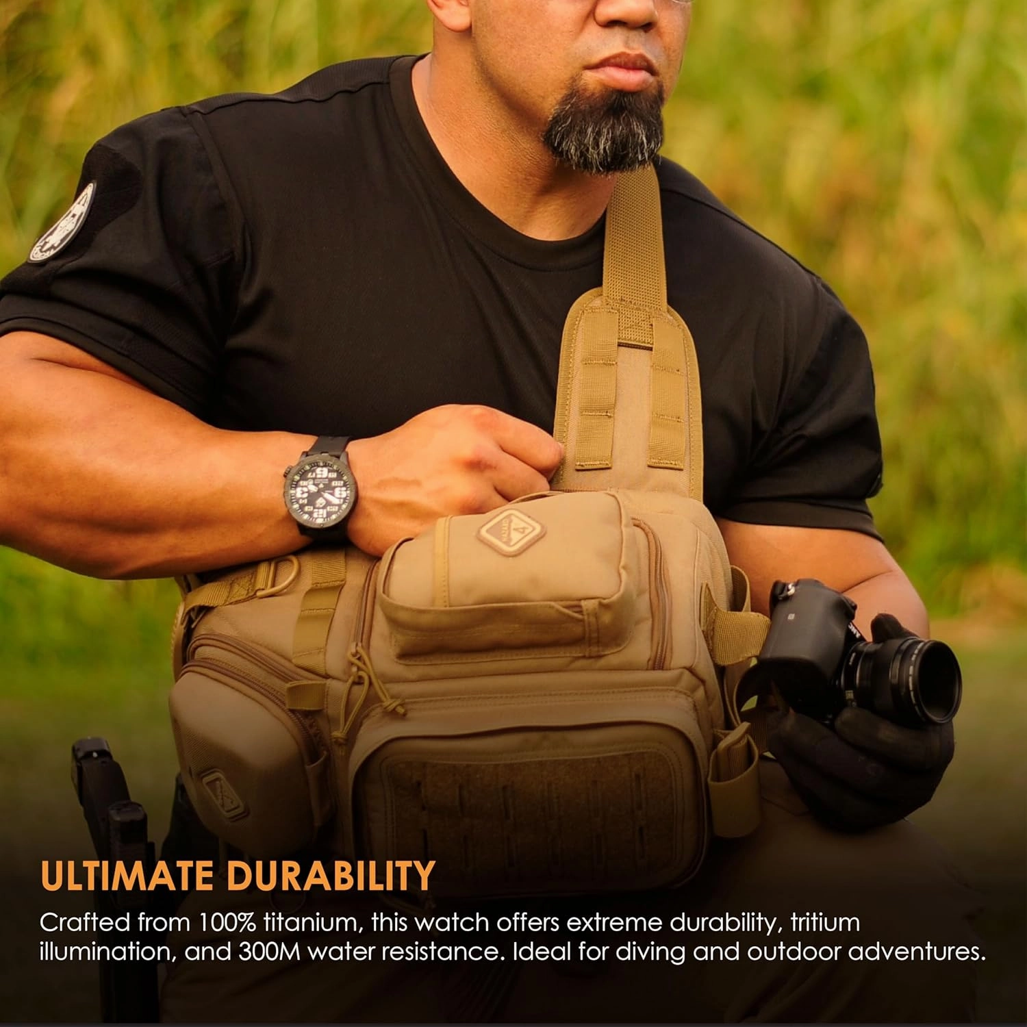 HAZARD 4 Heavy Water Diver™ : Titanium Tritium Dive-Watch