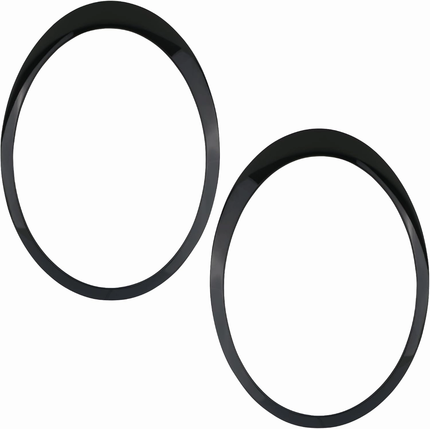 Headlight Trim Ring Headlamp Bezel Compatible with 2007-2015 Mini Cooper Gen2 R55 R56 R57 R58 R59 Replaces 51137149905 51137149906 Black Pair Driver Passenger Side