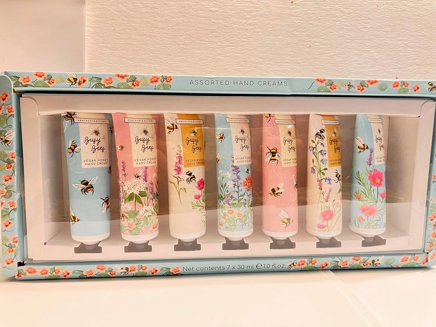 Heathcote & Ivory Busy Bees Vegan Honey Hand Cream Set 5x 30ml