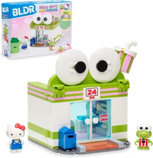 Hello Kitty and Friends Keroppi Mart Building Set with Hello Kitty and Keroppi Minifigures - Gift for Kids, Girls, Sanrio, and Kawaii Fans Ages 8 , 0103