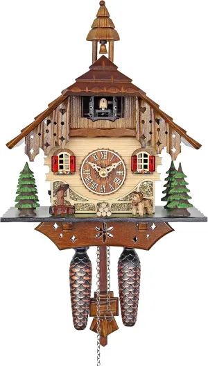HerrZeit Quartz Cuckoo Clock - The Black Forest Farm House AH 27 QM