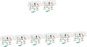 Homoyoyo Sets Miniature Soccer Field Landscape Decor Soccer Birthday Cake Decorations Plastic Cake Decor Set