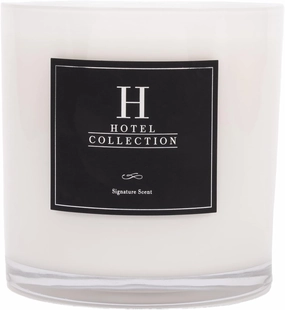 Hotel Collection Black Velvet Deluxe Scented Candle, Luxury Hotel Inspired Big Candle with Hints of Zesty Citrus, Juicy Black Fig, and Floral Rose, Long Lasting 300 Hour Burn Time, 55oz White