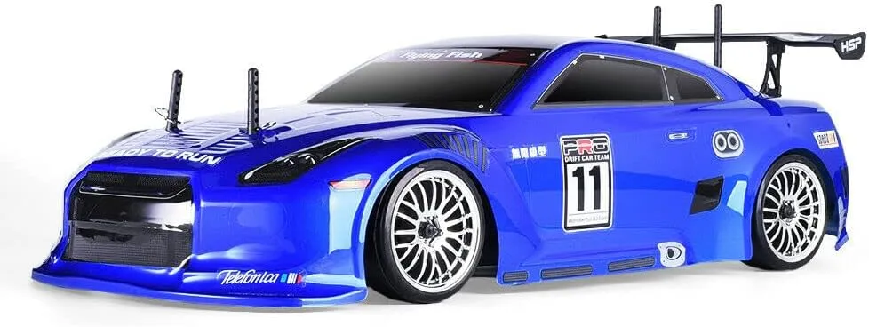 HSP 1:10 Scale Large Blue RC Car 35  kmh High Speed Remote Control Vehicle 4WD Electric Power On Road Drift Racing Car 94123 FlyingFish