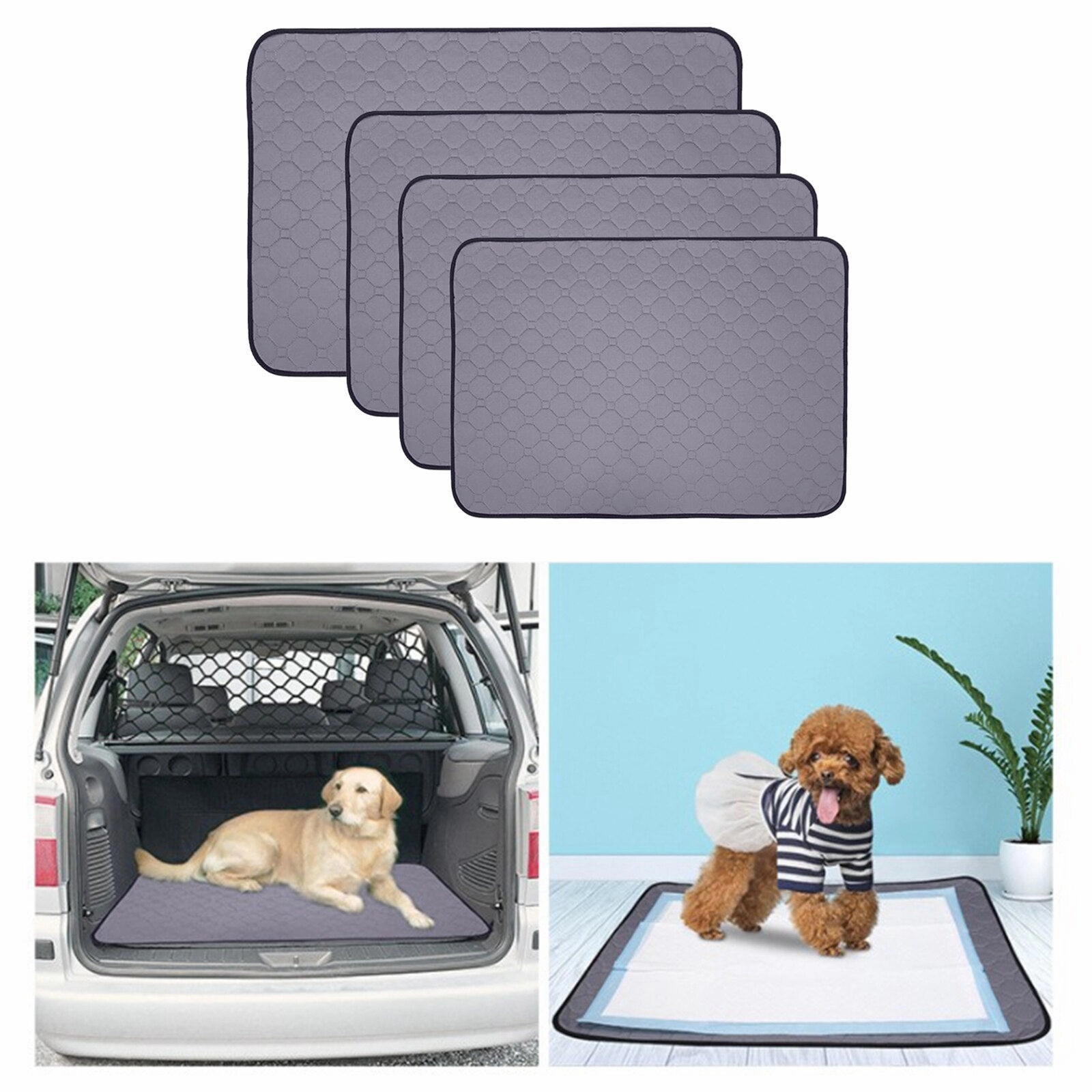 HULIANFU Pet Washable Pee Pads for Dogs Cats, Reusable Puppy Pad Mat for Indoor , Incontinence, Travel