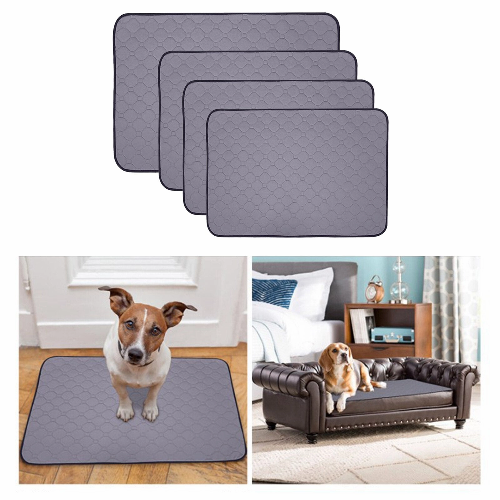 HULIANFU Pet Washable Pee Pads for Dogs Cats, Reusable Puppy Pad Mat for Indoor , Incontinence, Travel