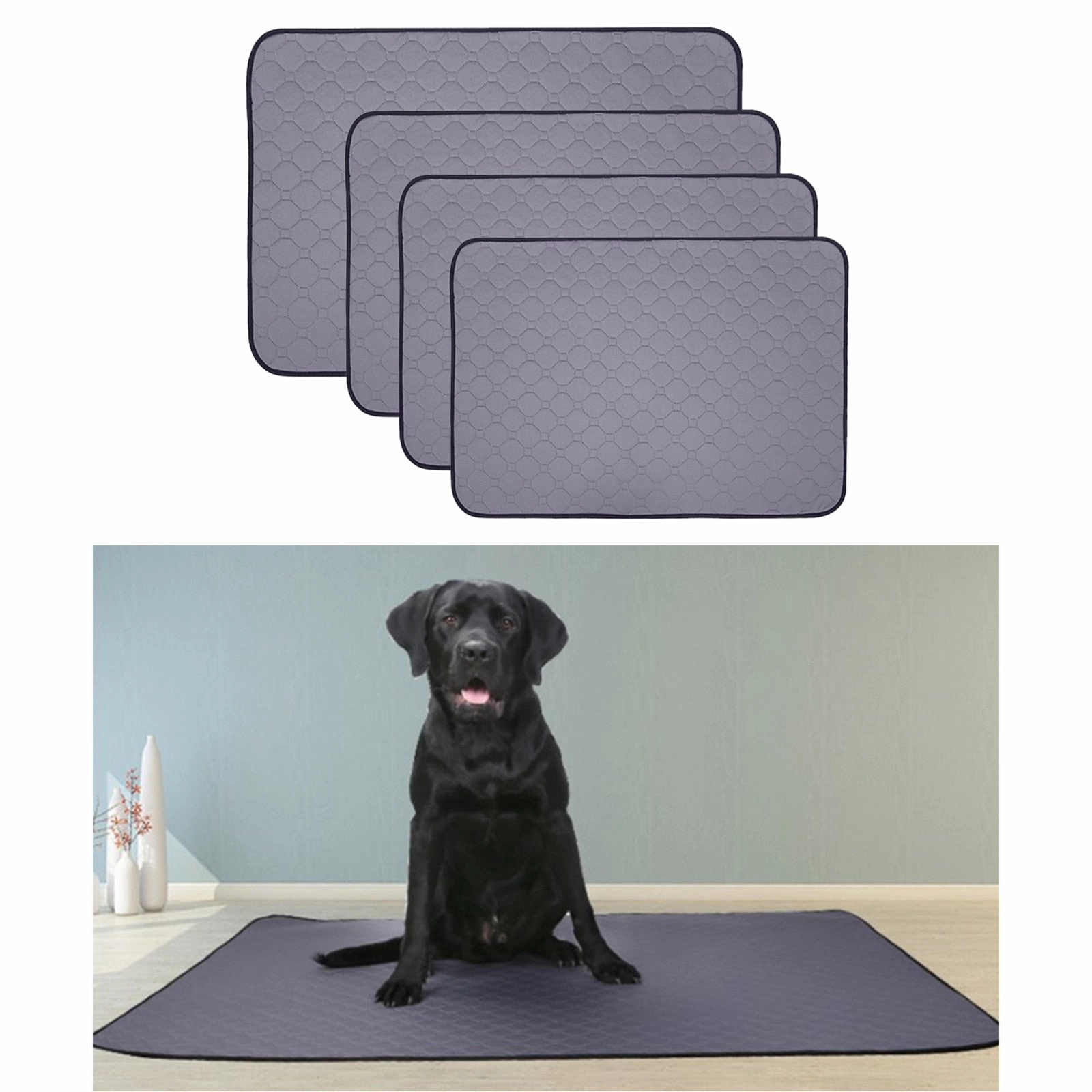 HULIANFU Pet Washable Pee Pads for Dogs Cats, Reusable Puppy Pad Mat for Indoor , Incontinence, Travel