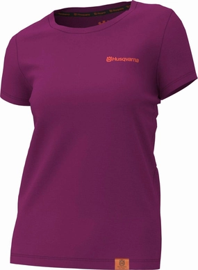 Husqvarna Short Sleeve t-Shirt, XX-Large, Purple