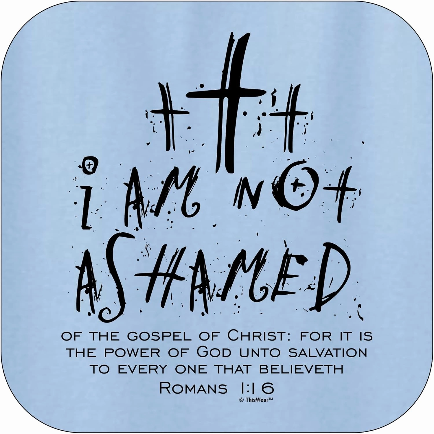 I Am Not Ashamed Romans 1:16 Verse Long Sleeve Front Pocket Hoodie Sweatshirt