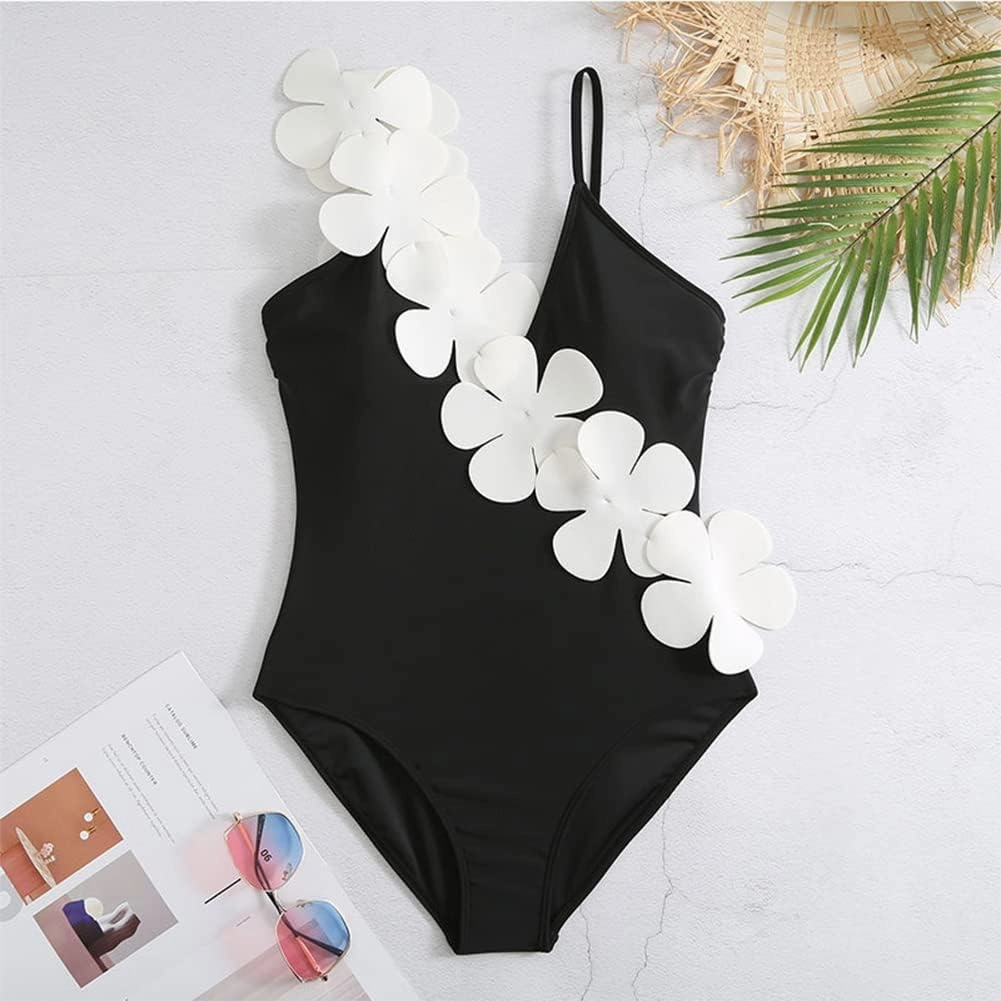 IBAKOM Three Pieces Swimsuits for Women with Matching Wrap Skirt Swim Top Tummy Control Bikin Bottom Mesh Sheer Cover Ups