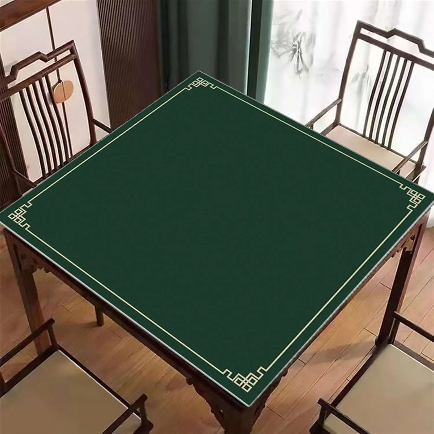 Icegrey Table Cover for Mahjong, Anti-Slip Mahjong Table Mat, Roll-up Gaming Mat for Mah Jongg, Card, Board & Tile Games, Style 15