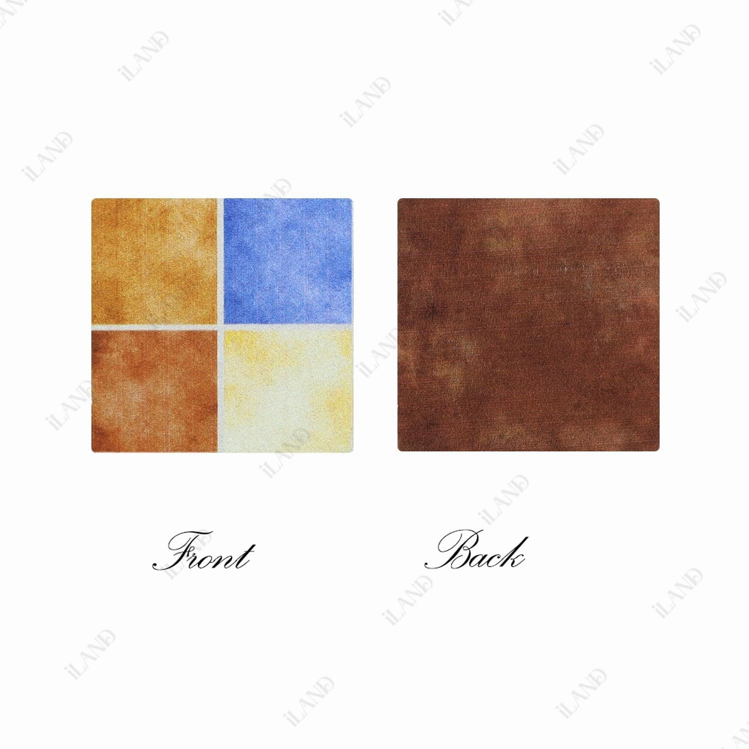 iLAND Miniature Dollhouse Accessories,60pcs Dollhouse Flooring on 1:12 Scale Color Patchwork Tiles (60pcs Mediterranean Style