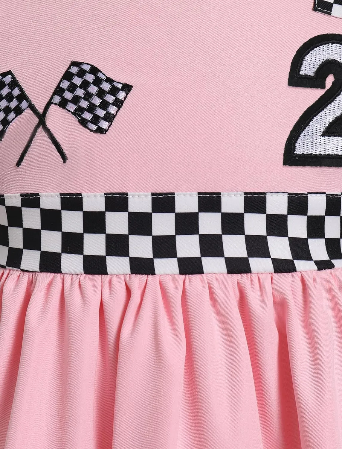 IMEKIS Baby Girl Race Car 1st 2nd Birthday Outfit Ruffle Sleeve Dress Cake Smash Photo Shoot Halloween Costume