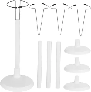 IMIKEYA 4pcs Doll Stands Action Figure Display Holders Portable Doll Organizers Storage Rack Brackets