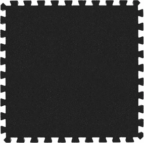 IncStores Impact Foam Rubber Floor Tiles, Interlocking Home Gym Floor Matts for Weight & Workout Equipment Room Padding, 2'x2' Tiles