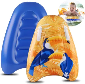 Inflatable Bodyboard with Handle, Kids Beach Toys for Surfing Swimming Floating, Boogie Board for Kids, Wave Board, Surfboard, Slip and Slide Raft, Pool Floats, Fun Beach Toys for Toddlers