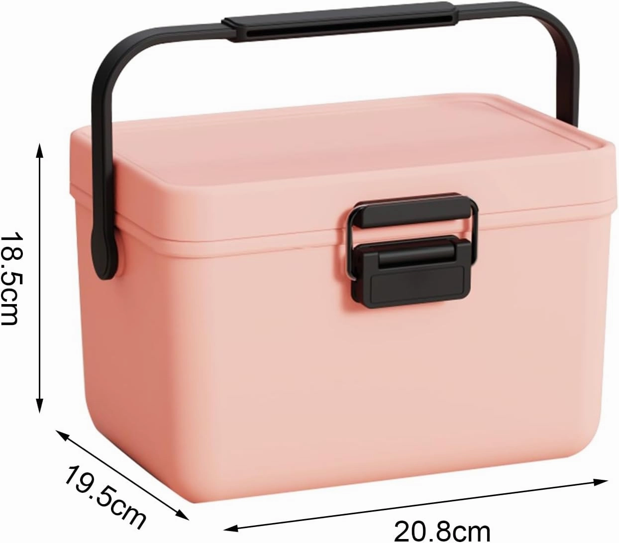 Insulated Mini Ice Chest with Portable Handles, 4qt Small Hard Cooler Lunch Box for Car Camping Picnic Beach Outdoor Cooler Refrigerated Box for Beach, Picnic, Camping, Boat