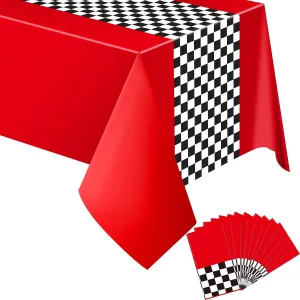 Irenare 12 Sheets Car Birthday Party Supplies Racing Party Decorations Road Tablecloth Racetrack Table Runner Table Covers for Kids Boy Car Theme Birthday Favors, 54 x 108 Inch