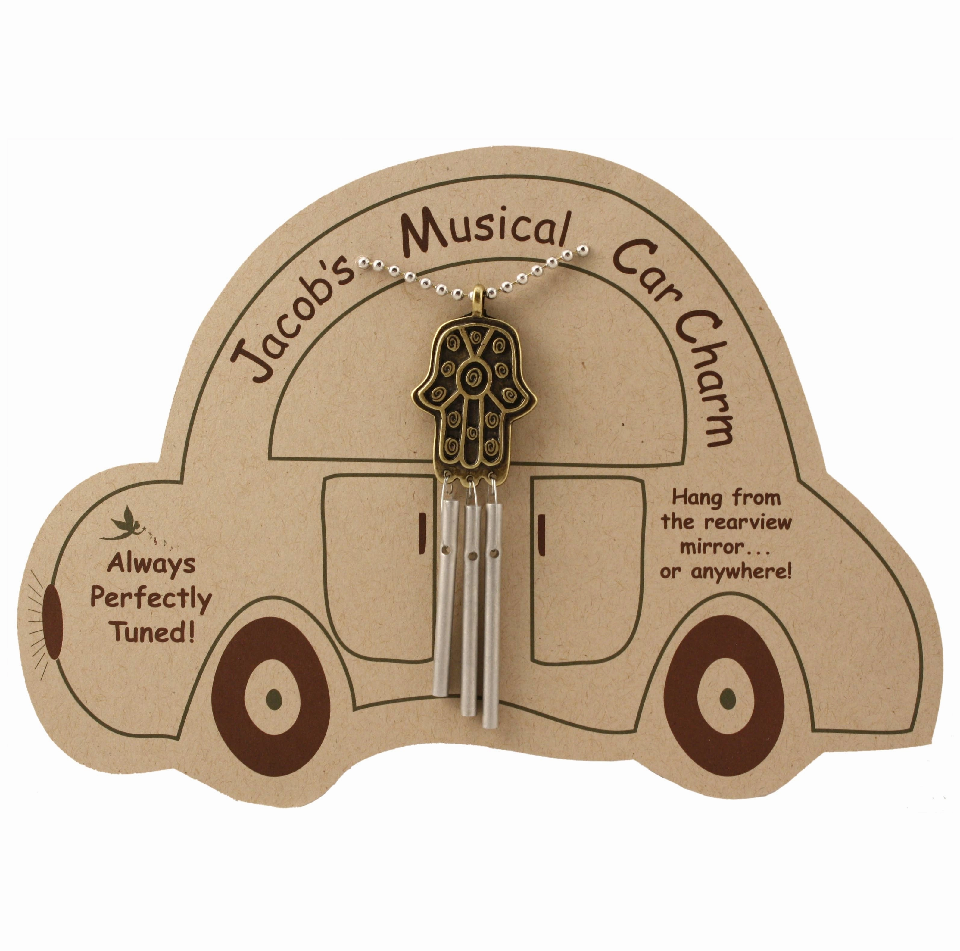 Jacob's Musical Car Charm Chime, Hamsa Healing Hand