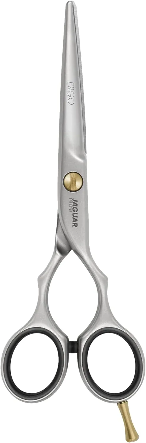 Jaguar Hairdressing Shears Pre Style Ergo 6.0 Inch Professional Stainless Steel Hair Cutting & Trimming Scissors for Salon Stylists and Barbers, Satin Finish Look, Classic Design, Made in Germany