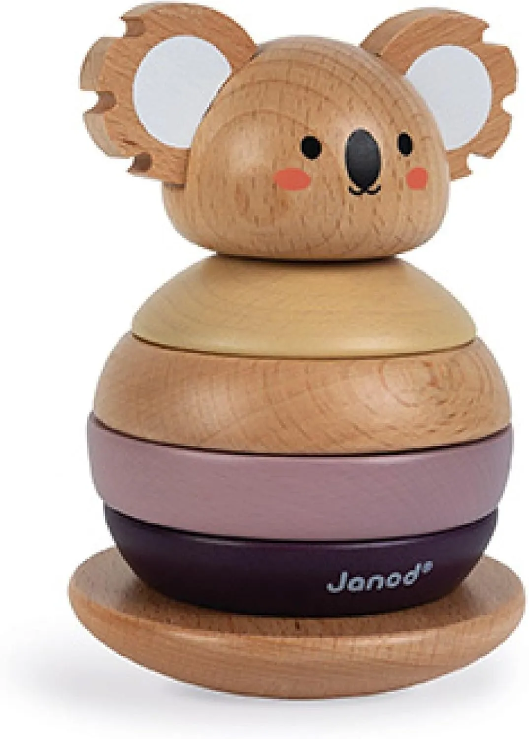 Janod World Wildlife Federation – Wooden Tumbling Koala - 6 Piece Set – Ages 12 Months  - J08601