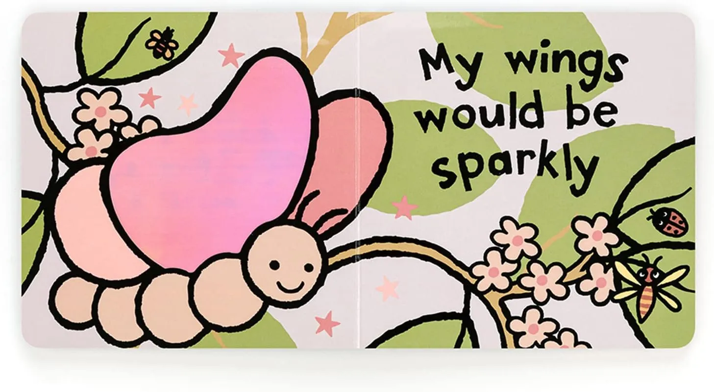 Jellycat If I were a Butterfly: A Touch and Feel Board Book Children's Book - Baby Gift