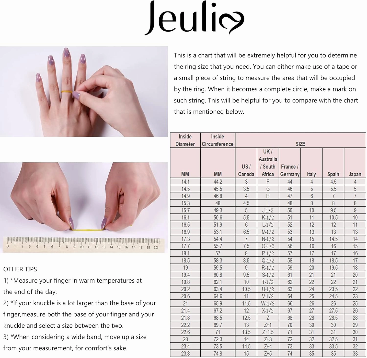 Jeulia Gothic Skull Diamond Rings: Sterling Silver Jack and Sally Skeleton Rings Band Halloween Romantic Nightmare Jewelry for Her Engagement Anniversary Christmas with Gifts Box
