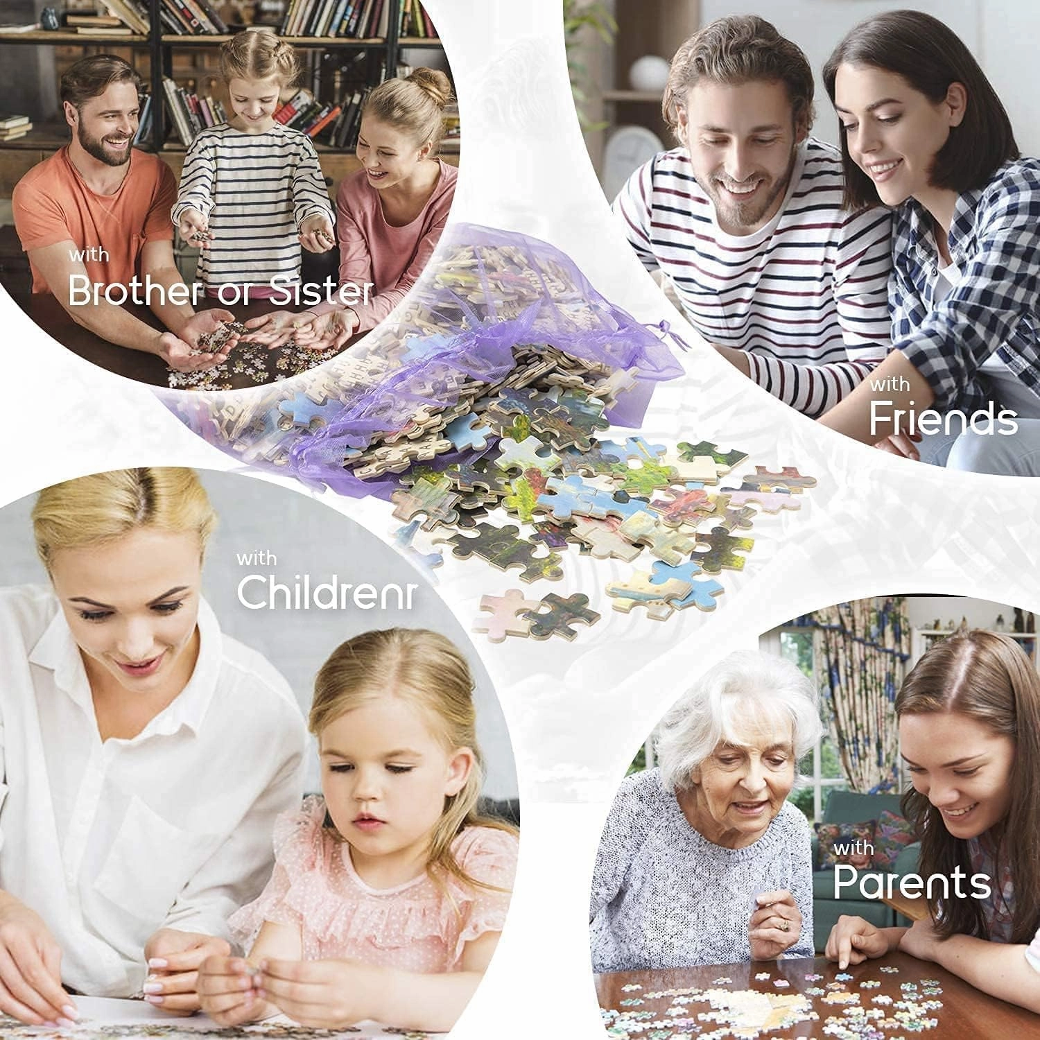 Jigsaw Puzzle 500 Piece for Adults -Golden Retrievers Playing by The Sea at Sunset-Art DIY Leisure Game Fun Toy Gift Suitable Family Friends Animal Puzzle, 14.9 X 20.4 Inches(500 Pieces)