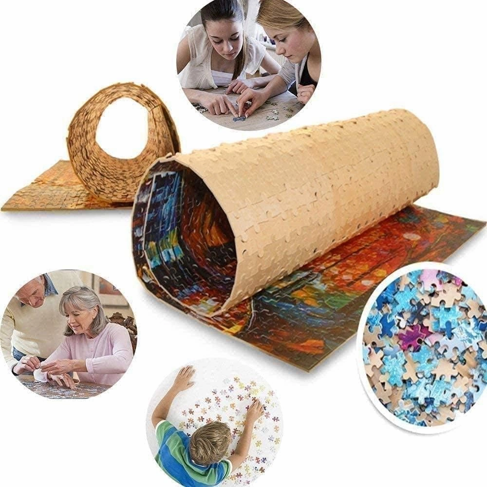 Jigsaw Puzzle 500 Piece for Adults -Golden Retrievers Playing by The Sea at Sunset-Art DIY Leisure Game Fun Toy Gift Suitable Family Friends Animal Puzzle, 14.9 X 20.4 Inches(500 Pieces)