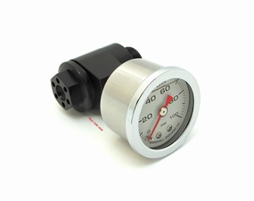 Joker Machine Oil Pressure Gauge Assembly - Black - Compatible with Honda CB750