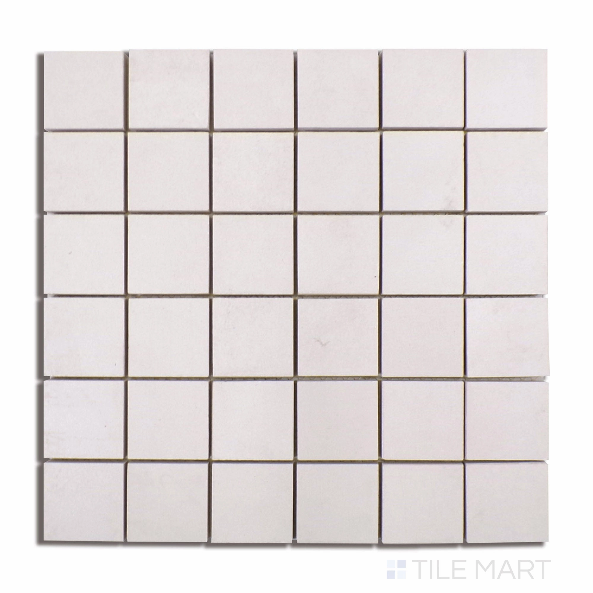 Kadence Blanco 2" Square Matte Porcelain Mosaic